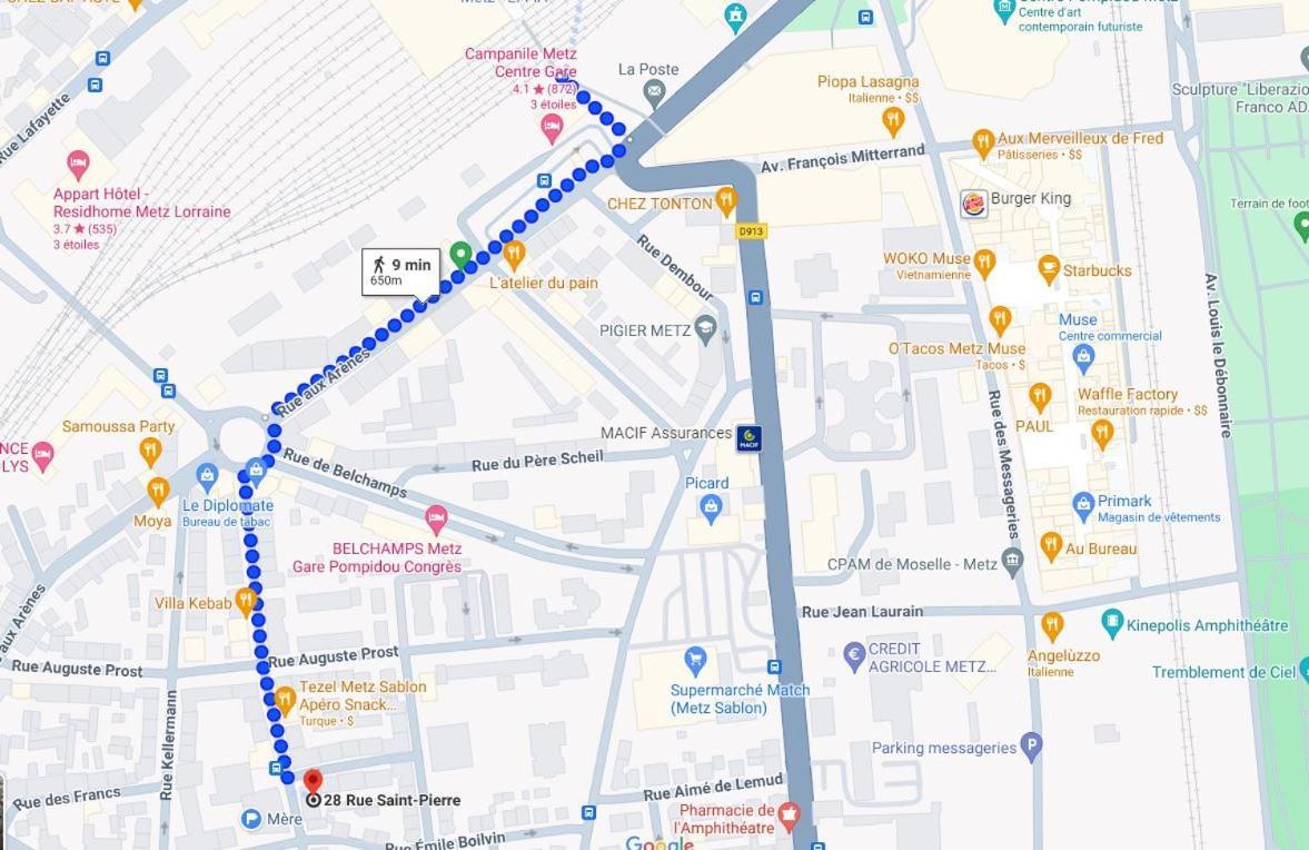 Vue Magnifique, 7 Mn Gare, Muse, Centre, Parking Apartment Metz Ngoại thất bức ảnh